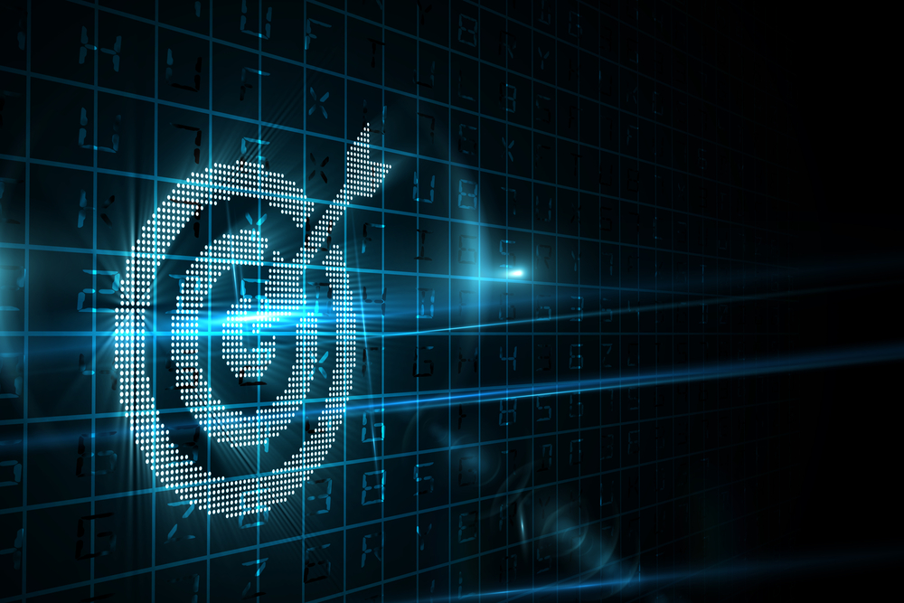 Digital image of a bullseye